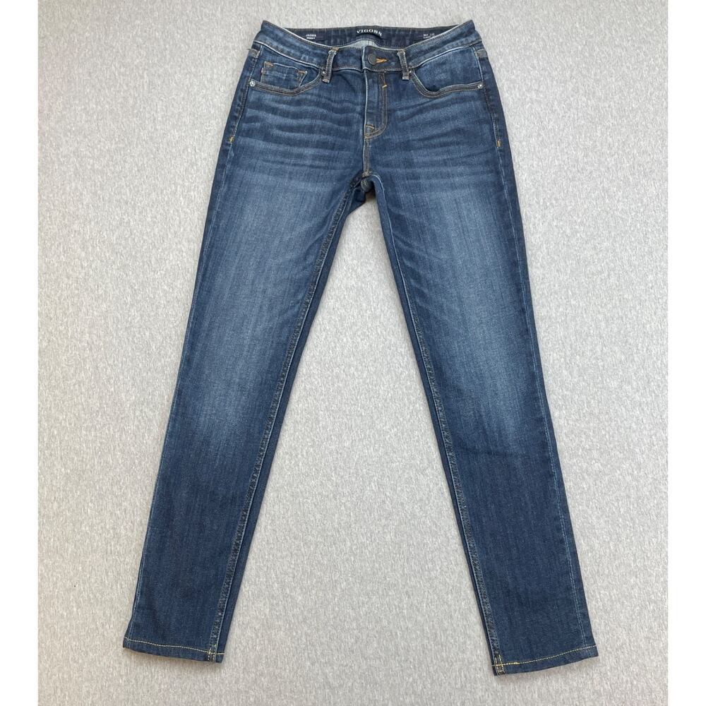 Vigoss Jeans Women 27 x 31 Blue Cotton Blend Stretch Classic‎ Fit Jagger Skinny